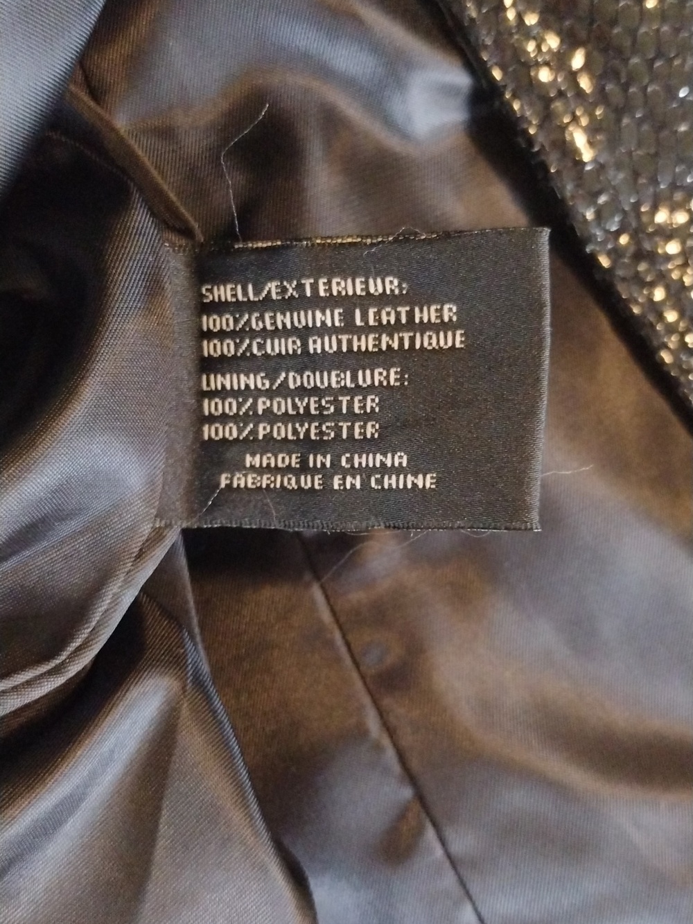 Via Spiga Shiny Black Leather Trench Coat - Picture 6 of 6